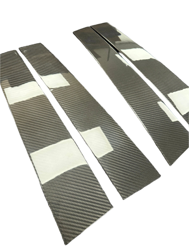 RAM 1500/ TRX / RHO carbon fiber exterior widow pillar covers Exotic Innovations