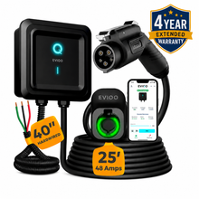 Load image into Gallery viewer, EVIQO Level 2 48A hardwired J1772 EV charger for non-Tesla electric vehicles