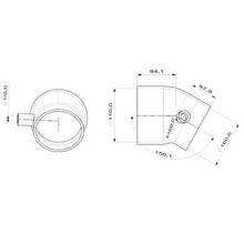 Load image into Gallery viewer, 5" x 3 7/8" silicone replacement coupling