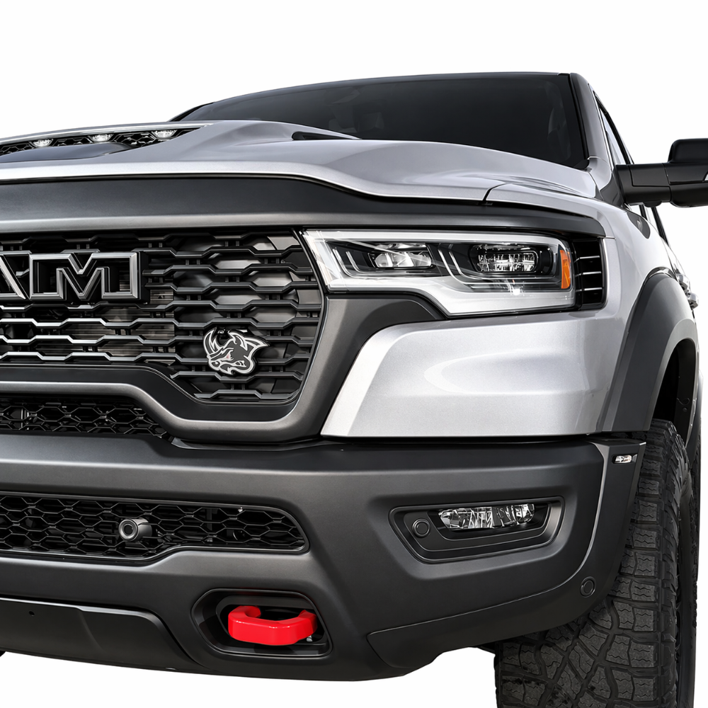carbon fiber Rhino grille badge