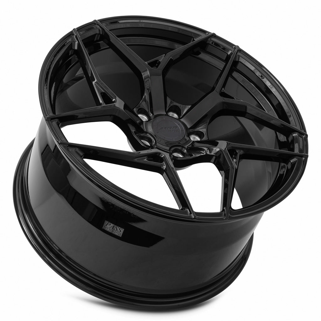 MRR Wheels MRR Forged F10 20x11 48 5x120mm 66.9mm Gloss Black Right