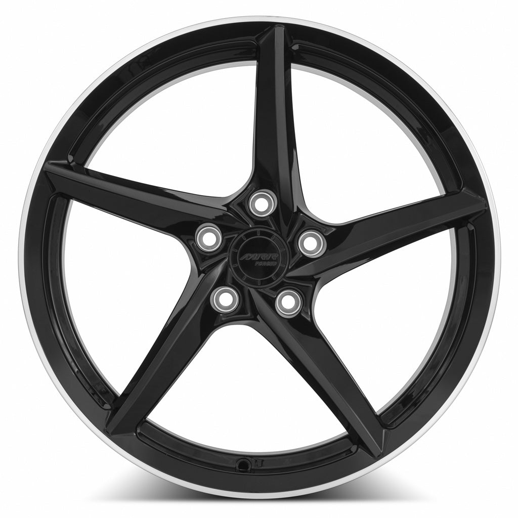 MRR Wheels MRR Forged F25 19x8.5 38 5x120mm 66.9mm Gloss Black Right