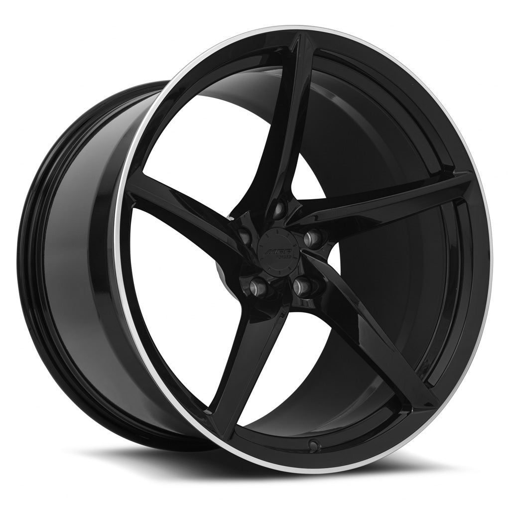 MRR Wheels MRR Forged F25 21x13 25 5x120mm 66.9mm Gloss Black Right