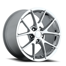 Load image into Gallery viewer, Factory Reproductions Factory Reproductions FR 18 2009 C6 Z06 Corvette Spyder Replica CH 18x8.5 +56 5x120.65mm 70.3mm Chrome