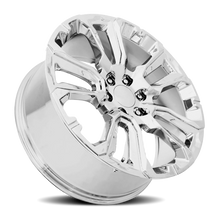 Load image into Gallery viewer, Factory Reproductions Factory Reproductions FR 201 GM Split 5 Spoke Replica CH 22x9 +28 6x139.7mm 78.1mm Chrome