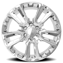 Load image into Gallery viewer, Factory Reproductions Factory Reproductions FR 201 GM Split 5 Spoke Replica CH 22x9 +28 6x139.7mm 78.1mm Chrome