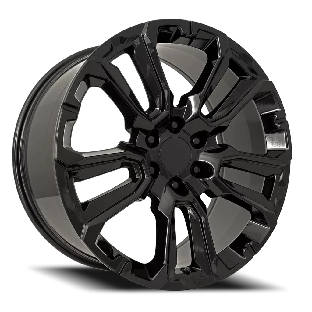 Factory Reproductions Factory Reproductions FR 201 GM Split 5 Spoke Replica GB 22x9 +28 6x139.7mm 78.1mm Gloss