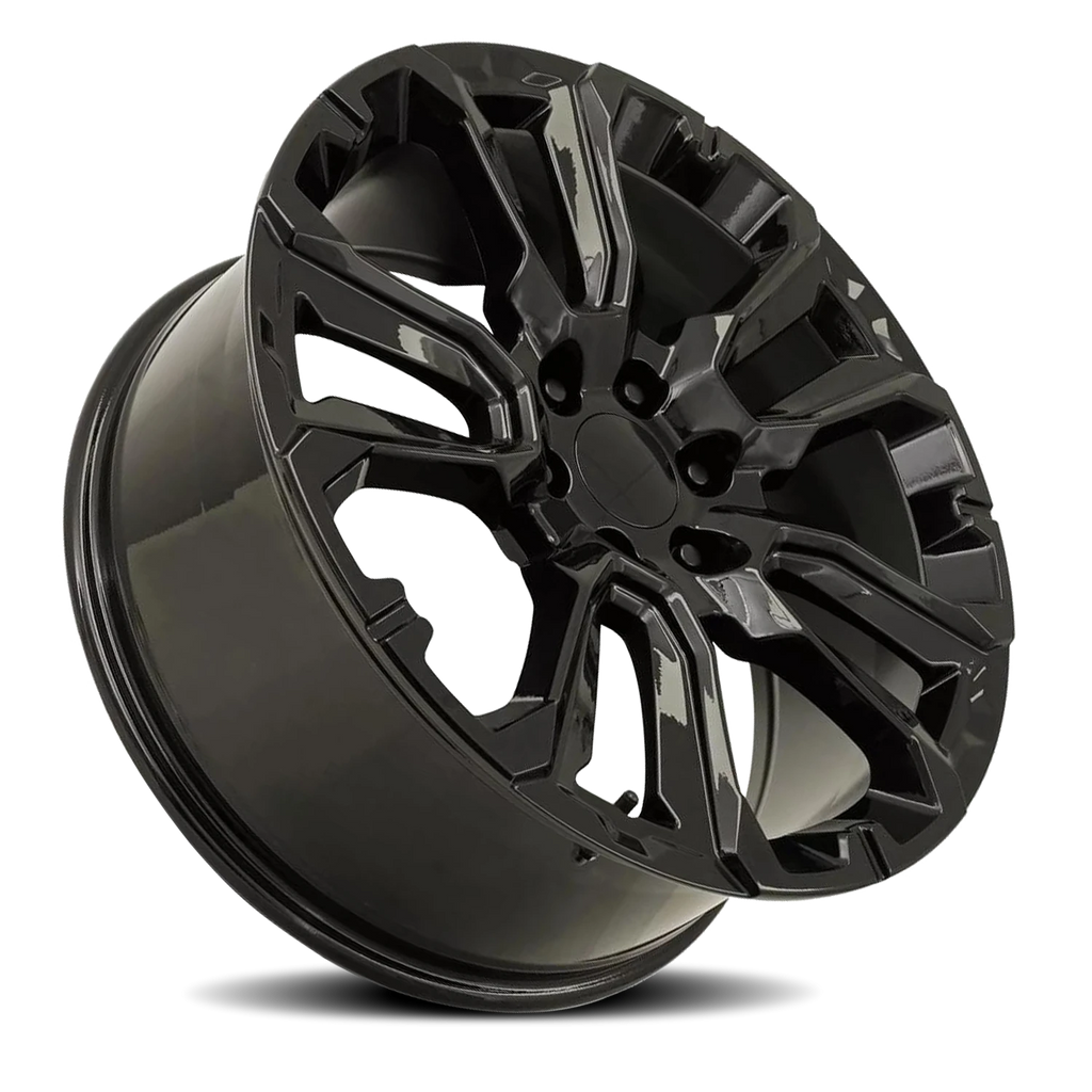 Factory Reproductions Factory Reproductions FR 201 GM Split 5 Spoke Replica GB 22x9 +28 6x139.7mm 78.1mm Gloss