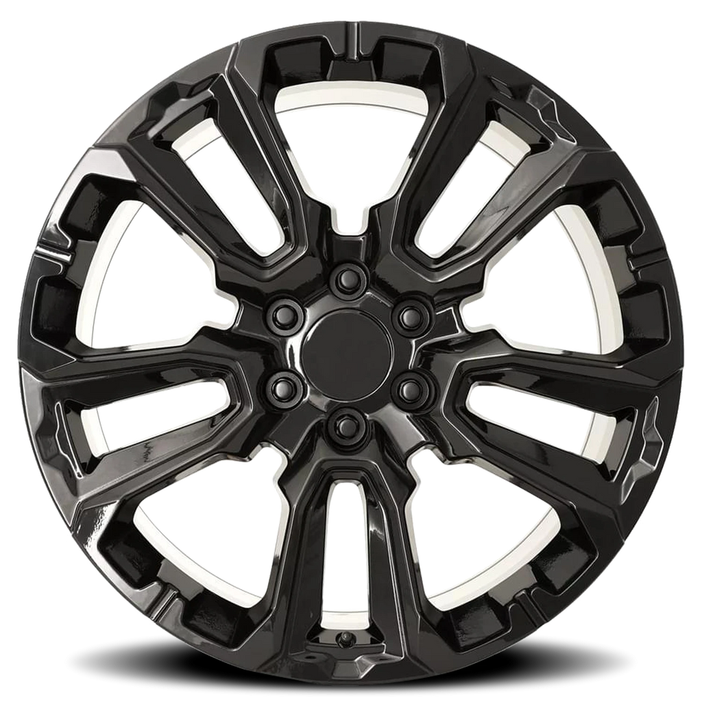 Factory Reproductions Factory Reproductions FR 201 GM Split 5 Spoke Replica GB 22x9 +28 6x139.7mm 78.1mm Gloss