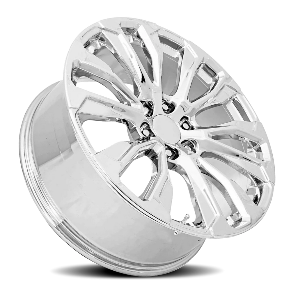 Factory Reproductions Factory Reproductions FR 203 GMC Denali Replica CH 22x9 +28 6x139.7mm 78.1mm Chrome