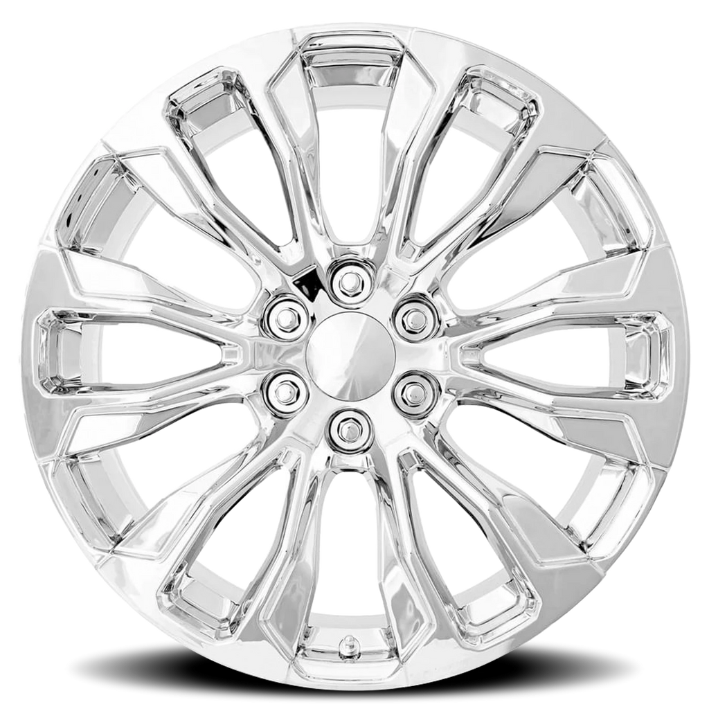 Factory Reproductions Factory Reproductions FR 203 GMC Denali Replica CH 24x10 +31 6x139.7mm 78.1mm Chrome