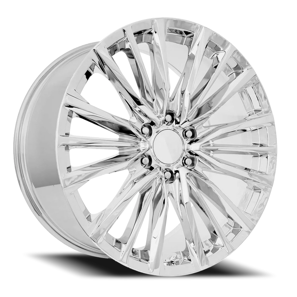 Factory Reproductions Factory Reproductions FR 205 Platinum V Replica CH 22x9 +28 6x139.7mm 78.1mm Chrome