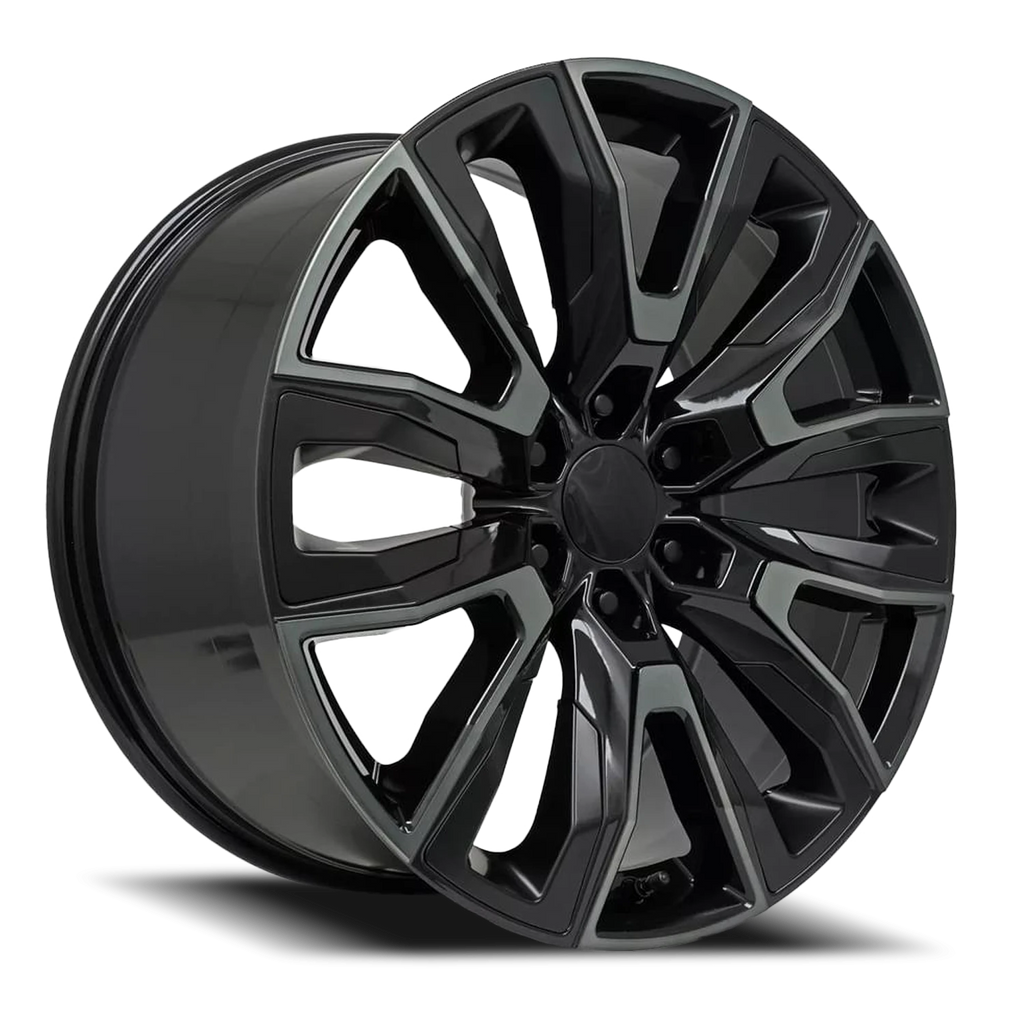Factory Reproductions Factory Reproductions FR 207 GM Split 6 Spoke Replica GB 24x10 +31 6x139.7mm 78.1mm Gloss
