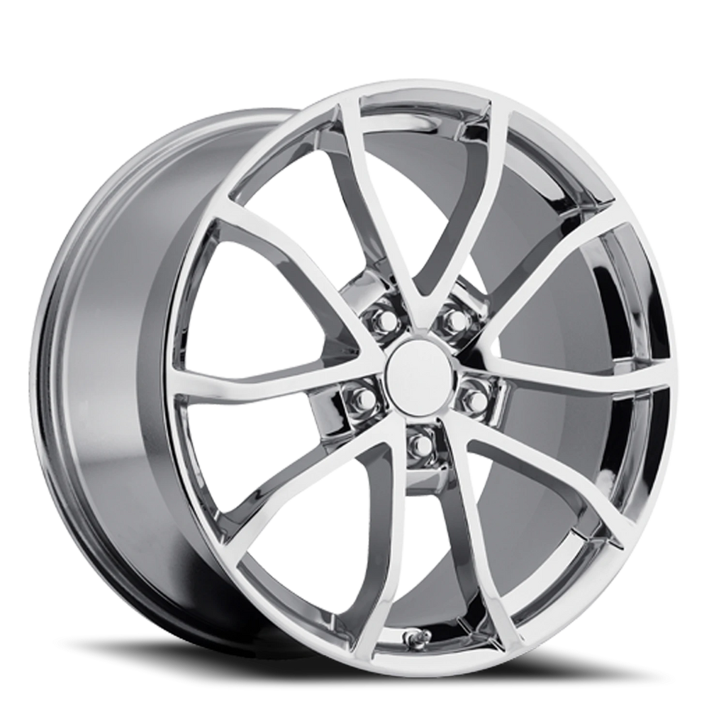 Factory Reproductions Factory Reproductions FR 25 2012 C6 Corvette Cup Replica CH 19x10 +56 5x120.65mm 70.3mm Chrome