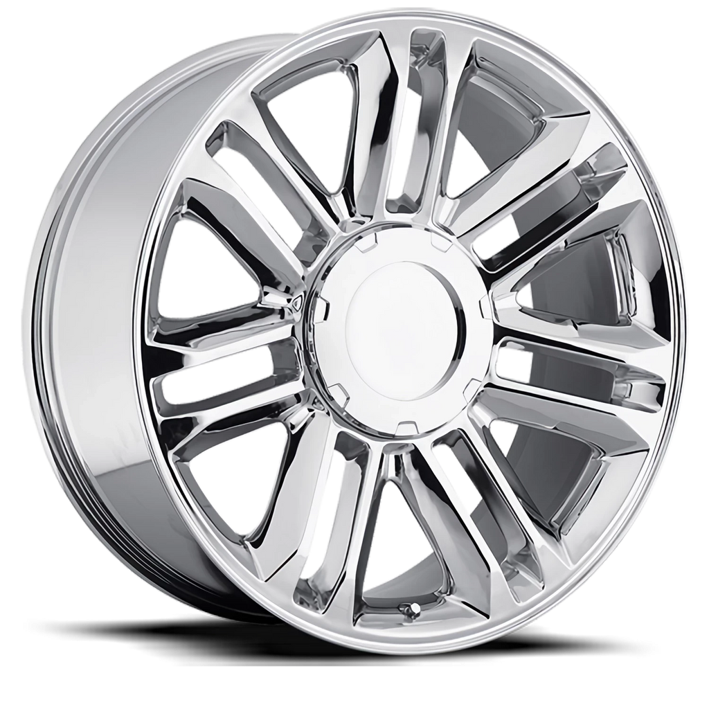 Factory Reproductions Factory Reproductions FR 39 Cadillac Escalade Platinum Replica CH 24x10 +31 6x139.7mm 78.1mm Chrome