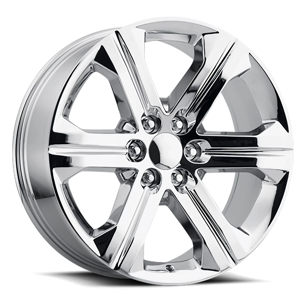 Factory Reproductions Factory Reproductions FR 47 2018 GMC Sierra Replica CH 24x10 +30 6x139.7mm 78.1mm Chrome