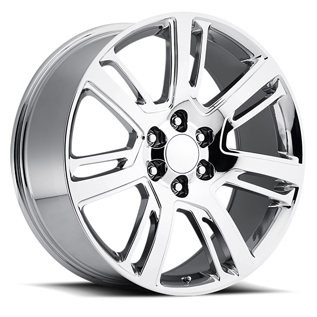 Factory Reproductions Factory Reproductions FR 48 2015 Cadillac Escalade Replica CH 24x10 +31 6x139.7mm 78.1mm Chrome