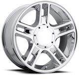 Factory Reproductions FR 51 2000 F-150 Harley Replica CH 22x9.5 +14 10x135/10x139.7mm 87mm Chrome