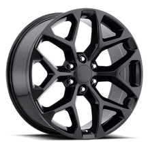 Load image into Gallery viewer, Factory Reproductions Factory Reproductions FR 59 Chevrolet Snowflake Replica GB 26x10 +24 6x139.7mm 78.1mm Gloss