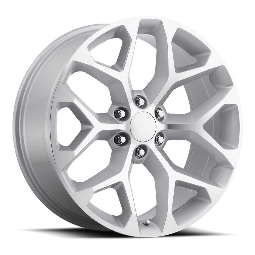 Factory Reproductions Factory Reproductions FR 59 Chevrolet Snowflake Replica SL 26x10 +24 6x139.7mm 78.1mm Gloss