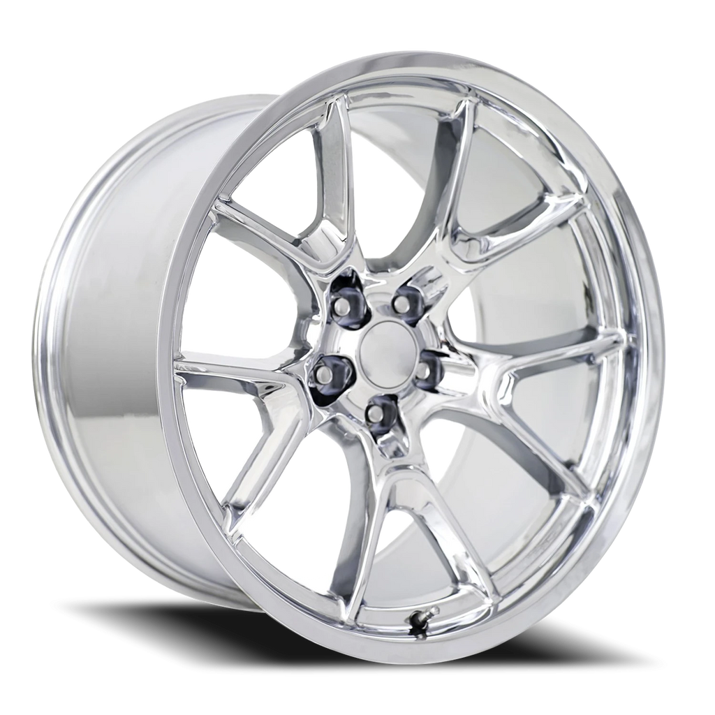 Factory Reproductions Factory Reproductions FR 66F Dodge Anniversary Flow Form Replica CH 20x11 -2.5 5x115mm 71.5mm Chrome