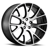 Factory Reproductions FR 70 Dodge Hellcat Replica GBM 20x9.5 +15 5x115mm 71.5mm Gloss Black Machined Face