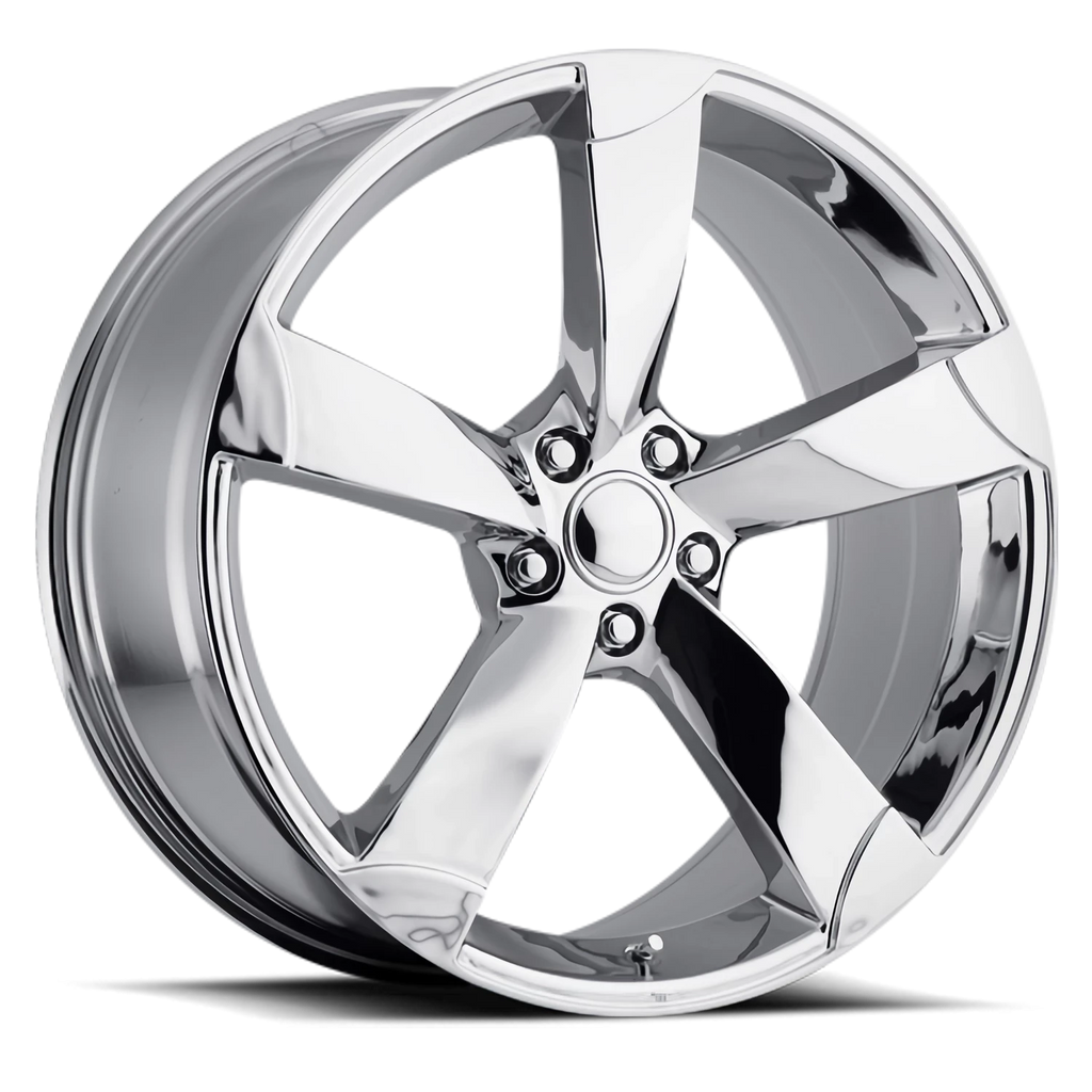 Factory Reproductions Factory Reproductions FR 85 Audi AU5 Replica CH 20x9 +40 5x112mm 66.6mm Chrome