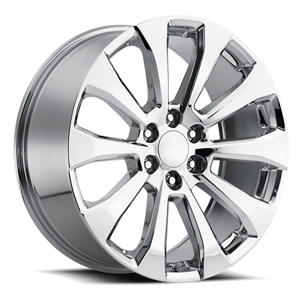 Factory Reproductions Factory Reproductions FR 92 2019 GM Silverado High Country Replica CH 22x9 +28 6x139.7mm 78.1mm Chrome