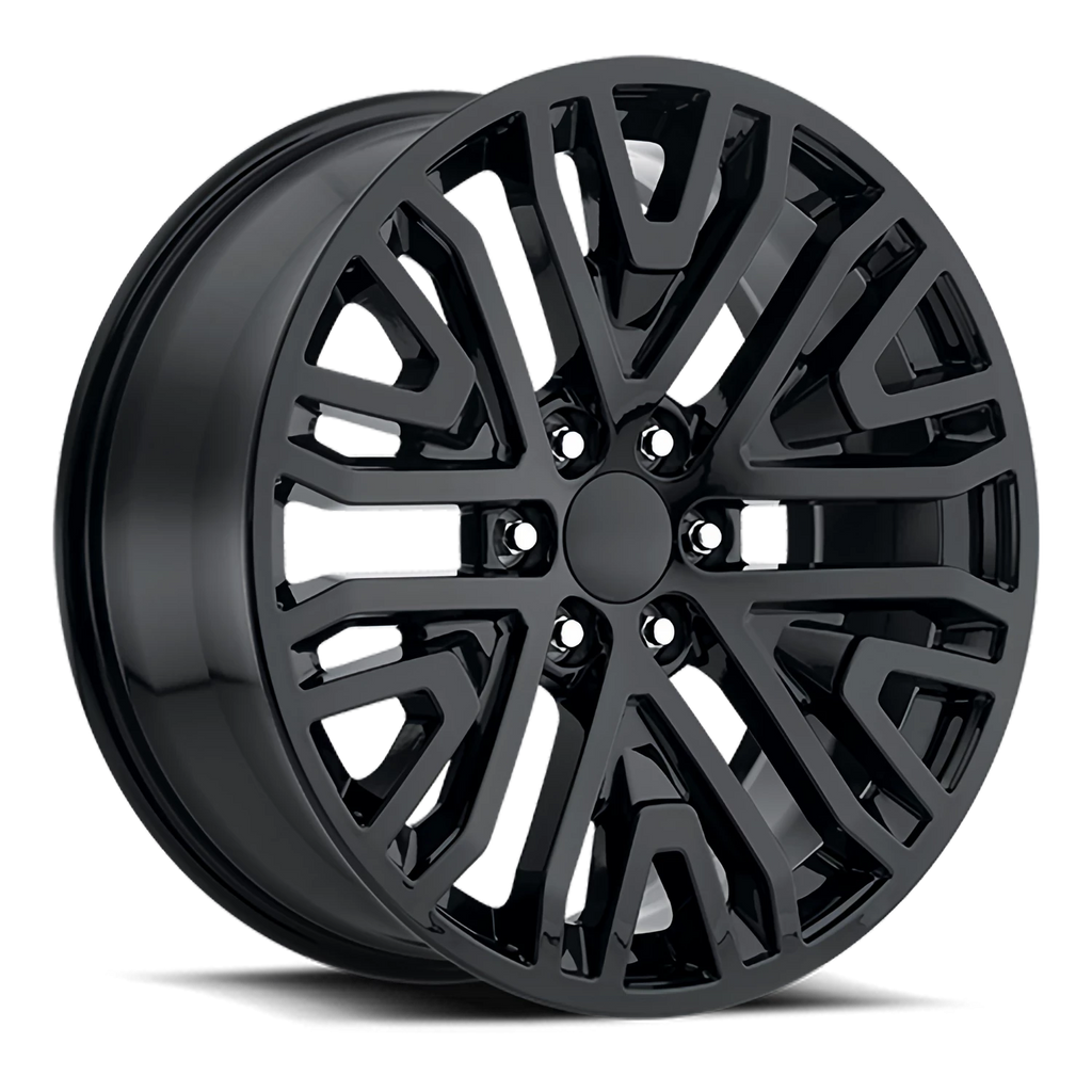 Factory Reproductions Factory Reproductions FR 93 GMC Mesh Split 6 Spk Replica GB 22x9 +28 6x139.7mm 78.1mm Gloss