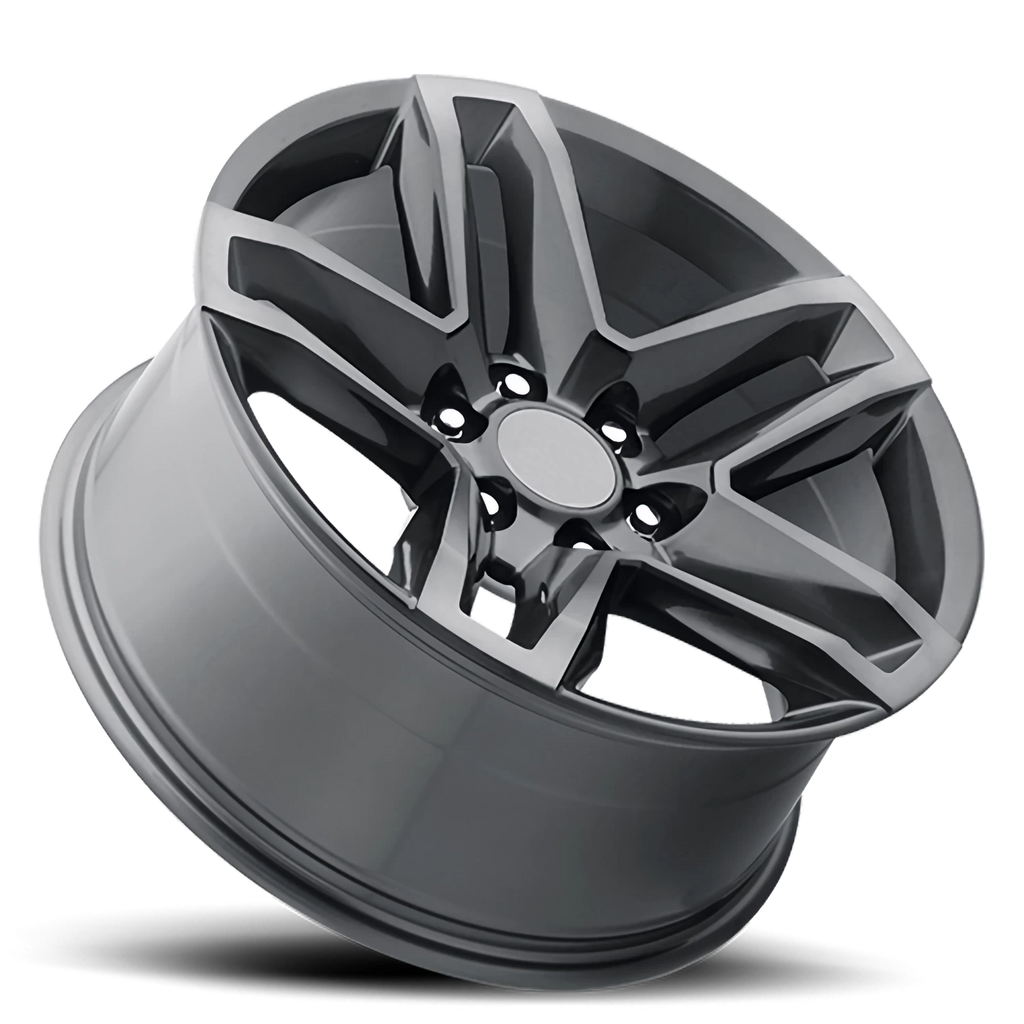 Factory Reproductions Factory Reproductions FR 94 Cheverolet Silverado Z71 Split 5 Replica GY 22x9 +15 5x139.7mm 78.1mm Satin