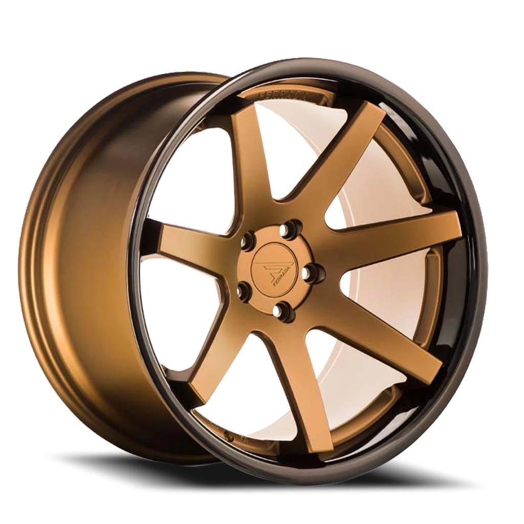 Ferrada Wheels Ferrada FR1 BZ 20x10.5 +38 5x108mm 73.1mm Matte Bronze Gloss Black Lip