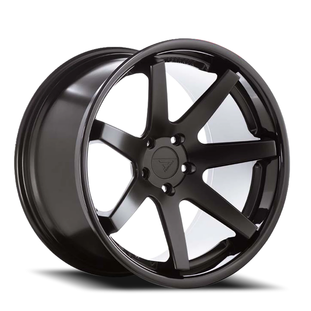 Ferrada Wheels Ferrada FR1 MB 20x10.5 +38 5x112mm 66.56mm Matte Black Gloss Black Lip