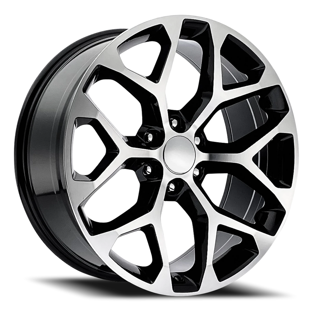 Factory Reproductions Factory Reproductions FR 59 Chevrolet Snowflake Replica GBM 26x10 +24 6x139.7mm 78.1mm Gloss