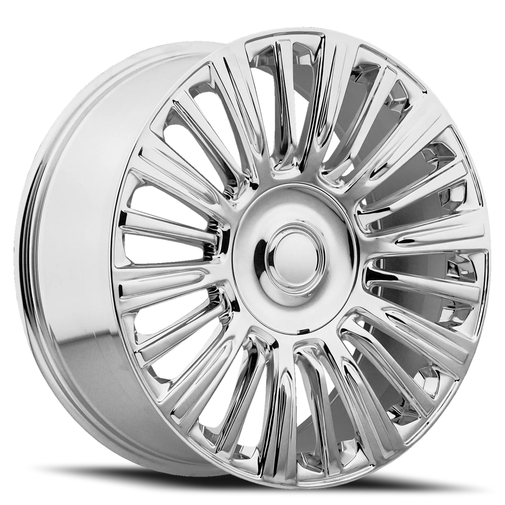 Factory Reproductions Factory Reproductions FR 91 2021 Escalade Platinum Replica CH 22x9 +28 6x139.7mm 78.1mm Chrome