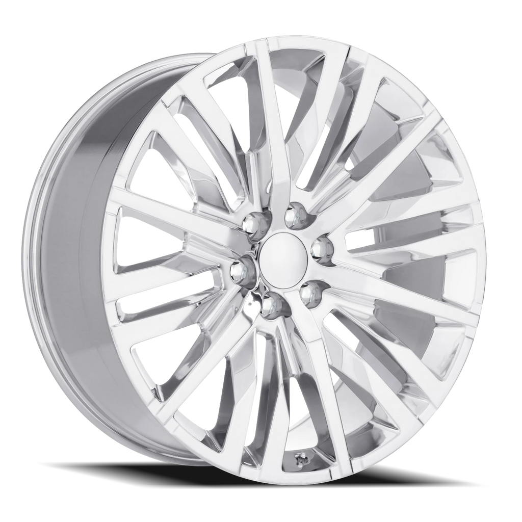 Factory Reproductions Factory Reproductions FR 97 GM Split 6 Spoke Replica CH 22x9 +28 6x139.7mm 78.1mm Chrome