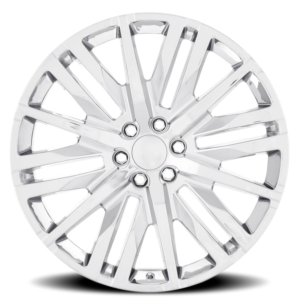 Factory Reproductions Factory Reproductions FR 97 GM Split 6 Spoke Replica CH 20x9 +28 6x139.7mm 78.1mm Chrome