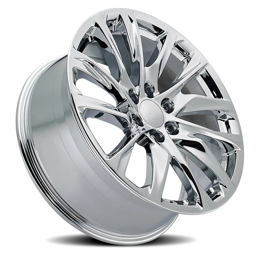 Factory Reproductions Factory Reproductions FR 98 Escalade 12 Spoke Replica CH 24x10 +31 6x139.7mm 78.1mm Chrome
