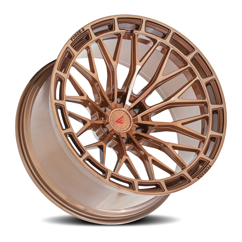 Ferrada Wheels Ferrada FTR12 MC 22x10 +18 6x139.7mm 106.1mm Machined Cobre