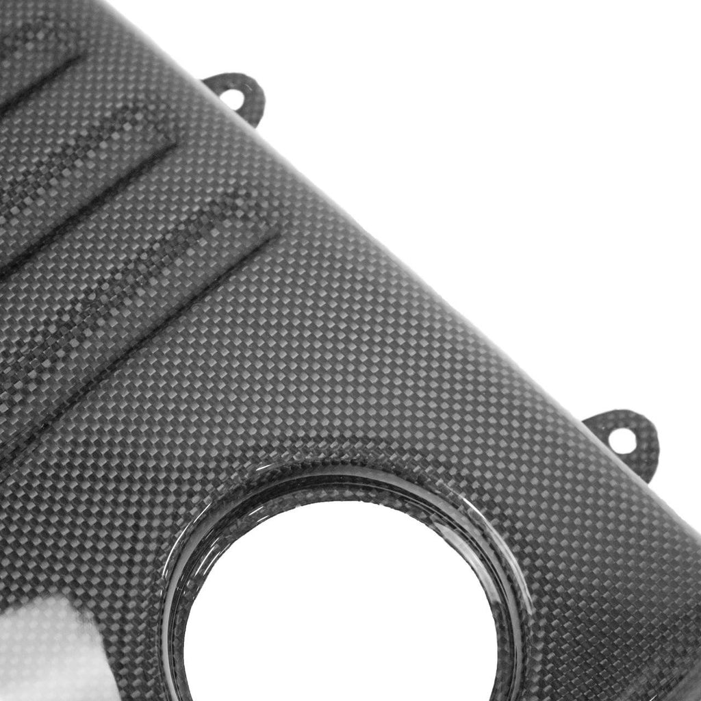 FS-CF-FER-430CTCRT-Carbon Fiber Scuderia Style Coolant Tank Cover With Tabs - Ferrari F430-Engine Covers-Fabspeed Carbon