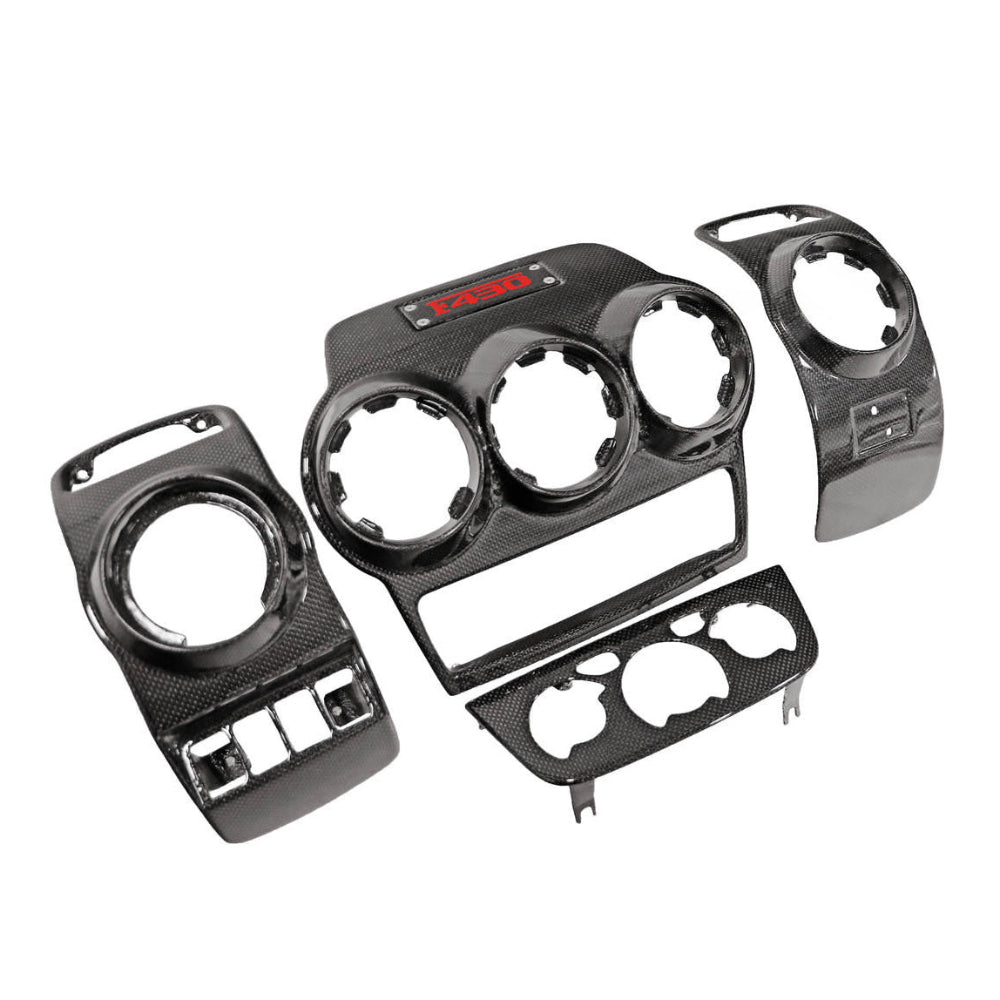 FS-CF-FER-430IDT-Carbon Fiber Inner Dash Vent Trim Set - Ferrari F430-Dash & Interior Trim-Fabspeed Carbon