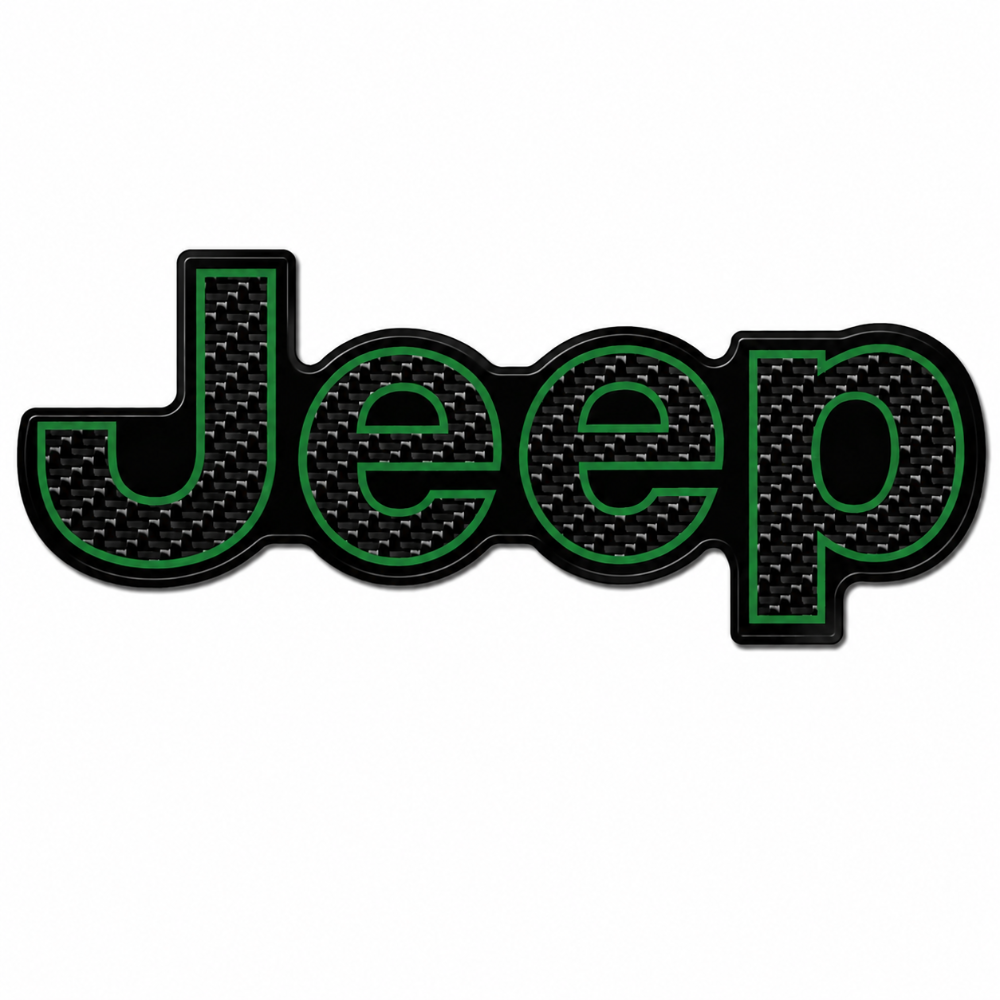 Carbon Fiber Jeep Trunk Badge view 6