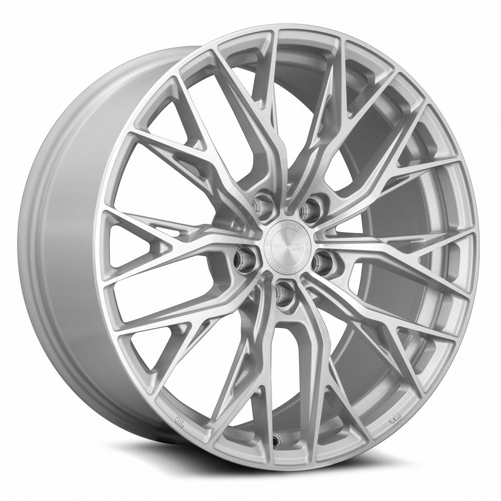 MRR Wheels MRR GF5 20x9 38 5x120mm 72.6mm Silver Machined Face