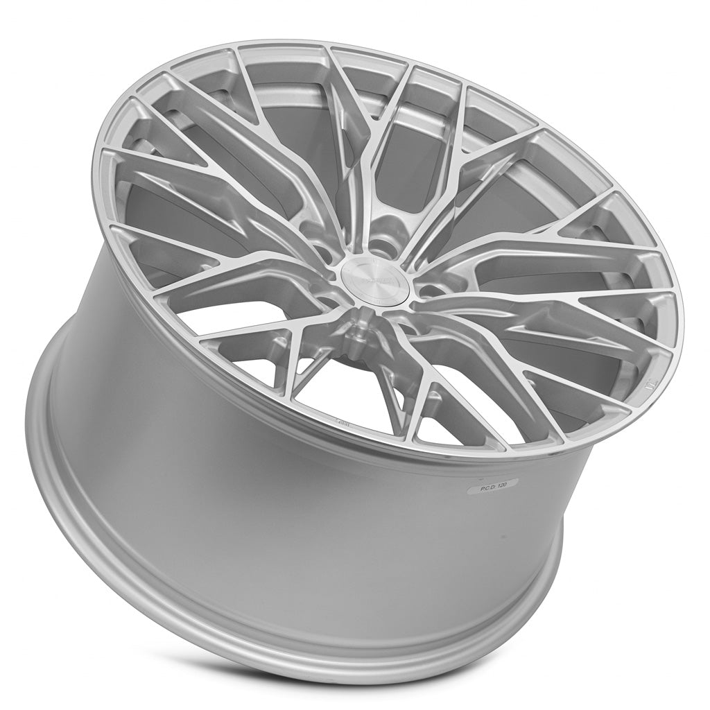 MRR Wheels MRR GF5 19x9.5 20-45 mm 66.6 - 74.1mm Silver Machined Face
