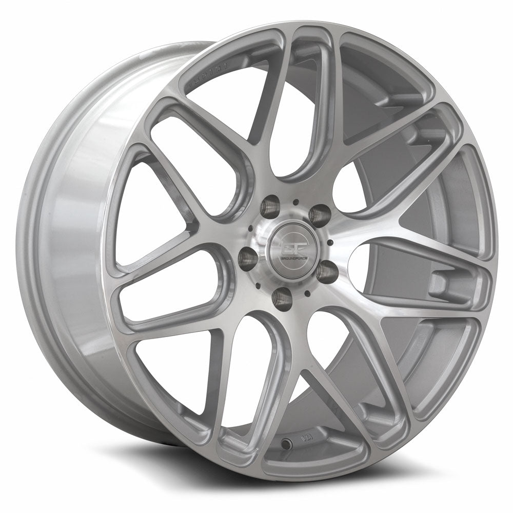 MRR Wheels MRR GF9 19x9.5 40 5x108mm 73.1mm Silver Machined Face