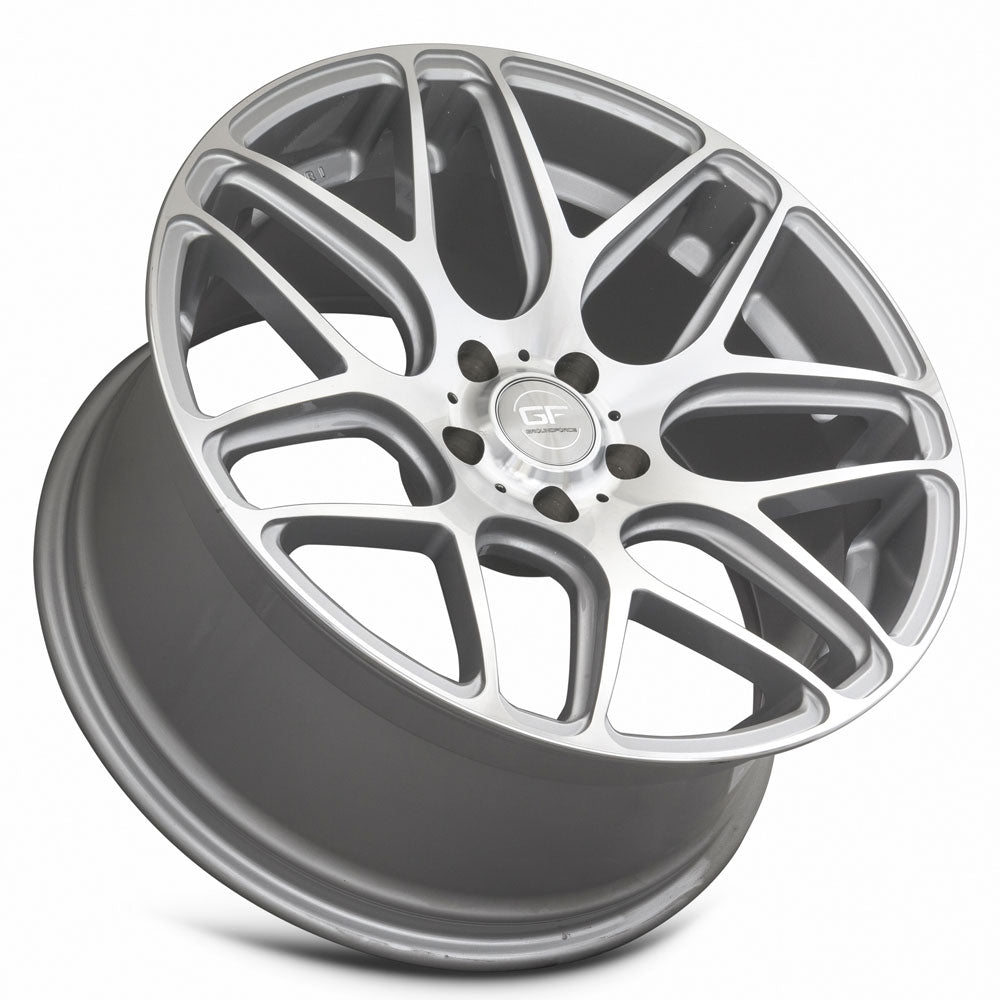 MRR Wheels MRR GF9 19x9.5 40 5x108mm 73.1mm Silver Machined Face