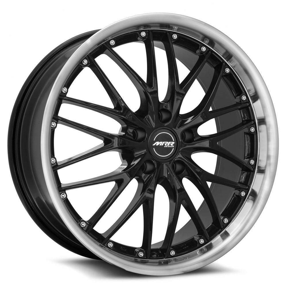 MRR Wheels MRR GT1 18x8.5 20-45 mm 66.6 - 74.1mm Black Machined Lip