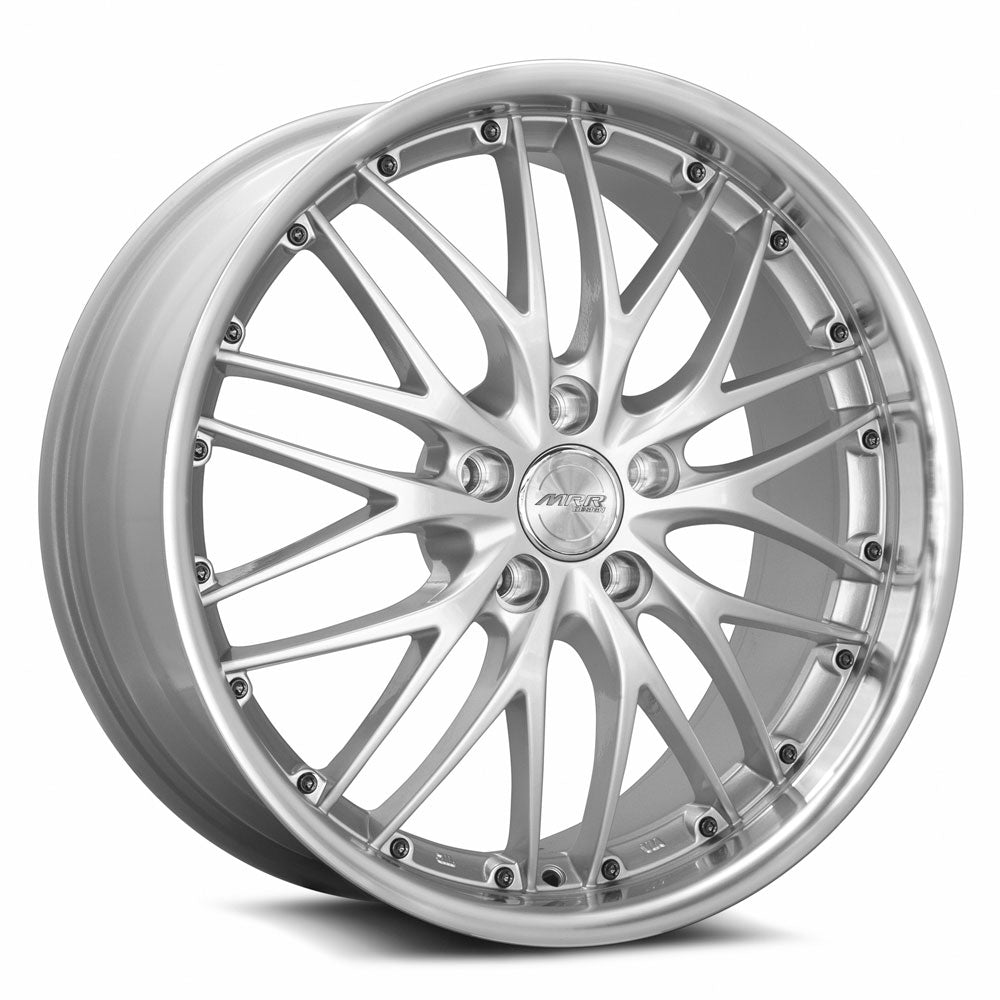MRR Wheels MRR GT1 19x8.5 35 5x108mm 73.1mm Hyper Silver Machined Lip