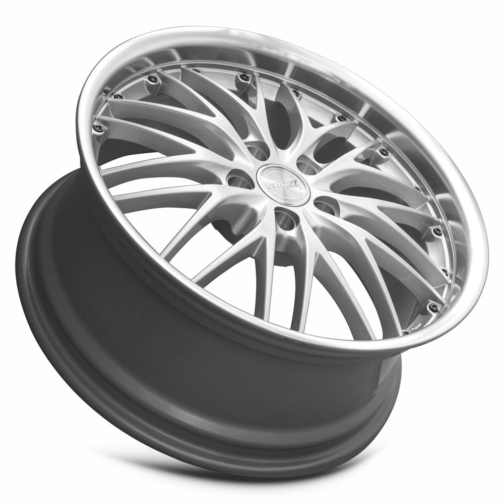 MRR Wheels MRR GT1 19x8.5 35 5x108mm 73.1mm Hyper Silver Machined Lip