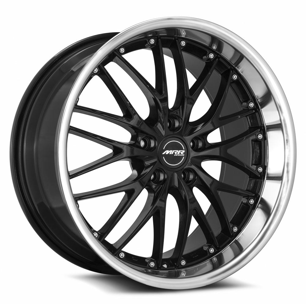 MRR Wheels MRR GT1 19x9.5 24 5x120mm 72.6mm Black Machined Lip