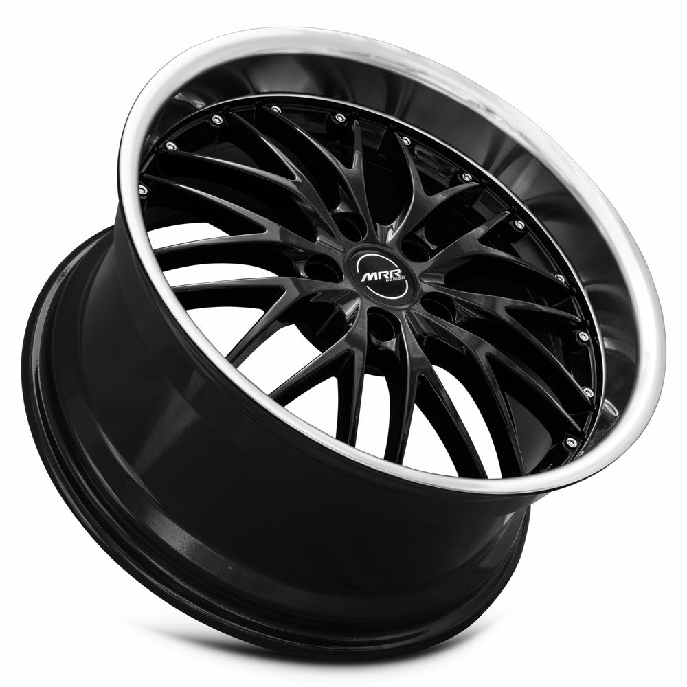 MRR Wheels MRR GT1 19x9.5 24-45 mm 66.6 - 74.1mm Black Machined Lip
